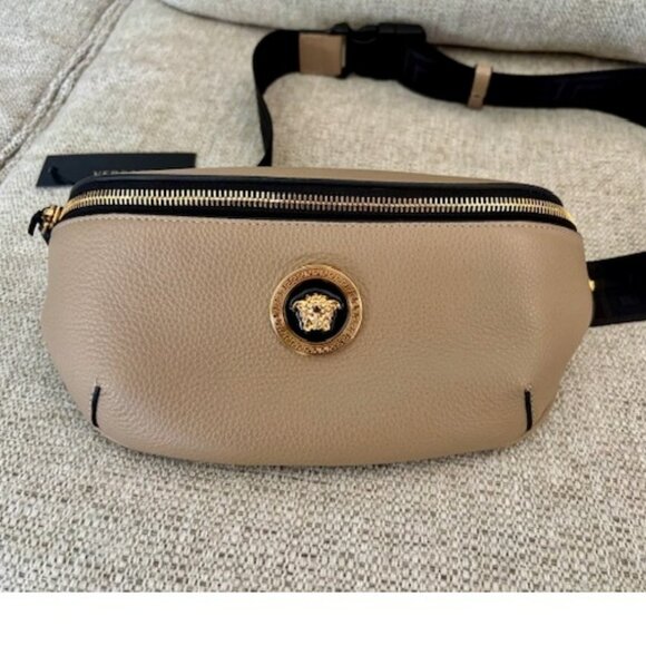 NWT, Authentic Versace Medusa Head Leather Bum Bag - Picture 4 of 12